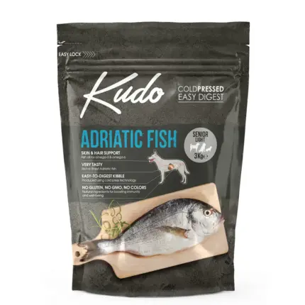 Kudo csirkementes kutyatáp halas senior light 3kg